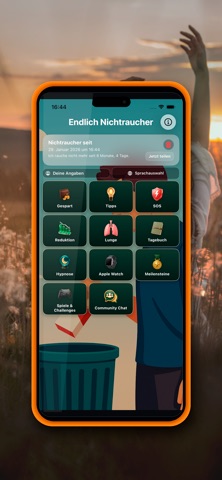 Endlich Nichtraucher: App-Store-Screenshot 1