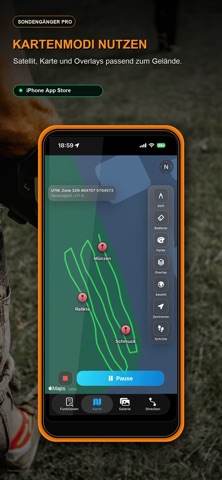 Sondengänger Pro: App-Store-Screenshot 2